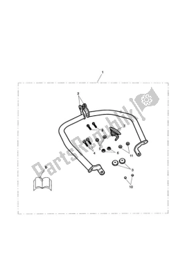 Engine dresser bar kit spare parts for Triumph Thunderbird Storm